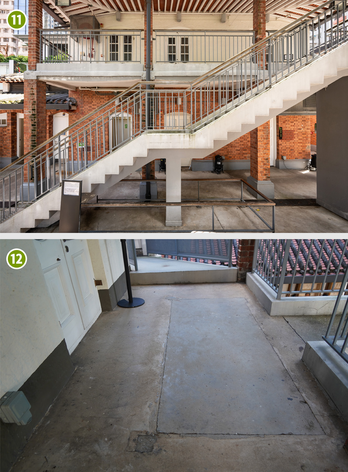 水泥樓梯興建計劃平面圖（局部）及附屬建築物水泥樓梯的歷史痕跡