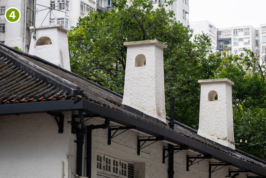 主樓上的煙囪
